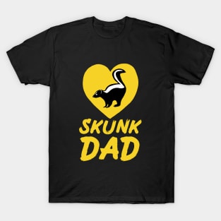 Skunk Dad for Skunk Lovers, Yellow T-Shirt